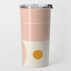 Abstraction_SUN_DOUBLE_LINE_POP_ART_Minimalism_001C Travel Mug Gallery Image 2
