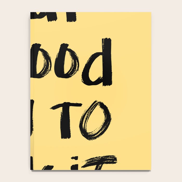 What a Good day To Fuck It. Typography Funny Saying, Phrase Quote Carefree Childlike, Handwritten Post-it Note Notebook Gallery Image 4