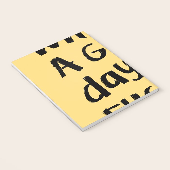 What a Good day To Fuck It. Typography Funny Saying, Phrase Quote Carefree Childlike, Handwritten Post-it Note Notebook Gallery Image 3