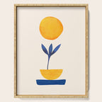 Sunny Sprout Modernist Abstract Botanic Serving Tray Gallery Image 1