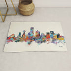 dallas texas skyline Rug Gallery Image 1