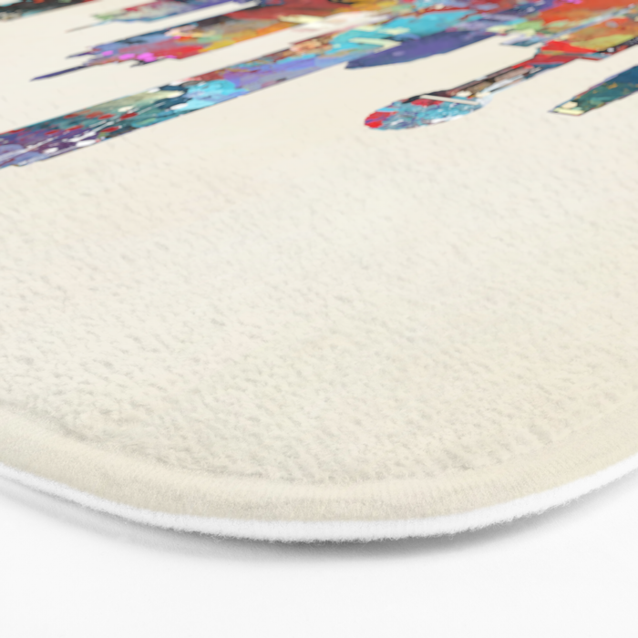 dallas texas skyline Bath Mat Gallery Image 3