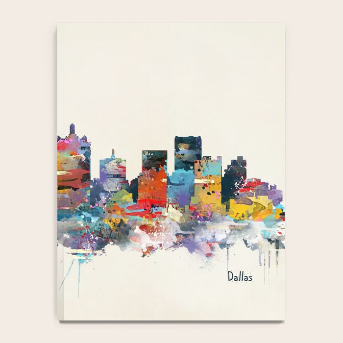 dallas texas skyline Notebook Gallery Image 4