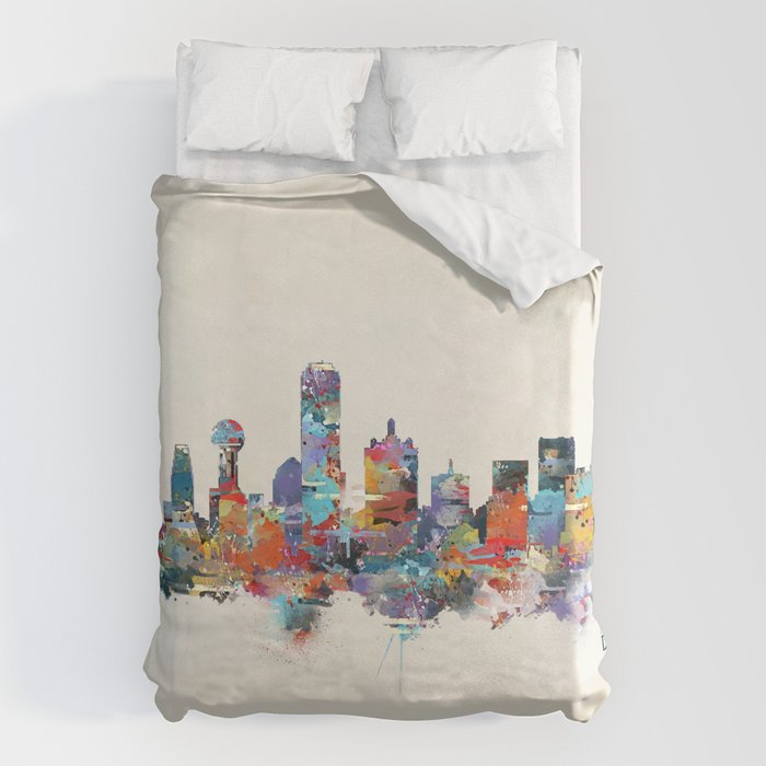 dallas texas skyline Duvet Cover Gallery Image 6