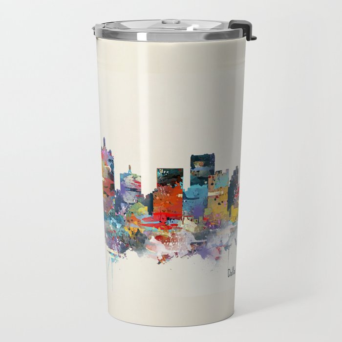 dallas texas skyline Travel Mug Gallery Image 2
