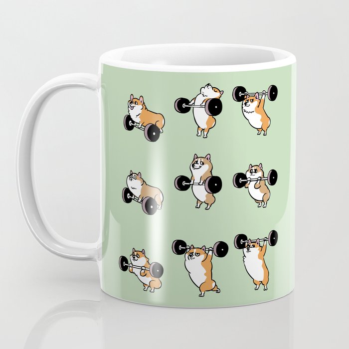 Olympic Lifting Corgi Coffee Mug Gallery Image 3
