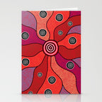 Authentic Aboriginal Art - Central Lands Stationery Card Gallery Image 2