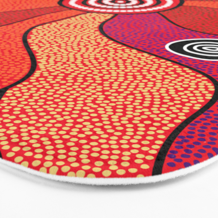 Authentic Aboriginal Art - Central Lands Bath Mat Gallery Image 3