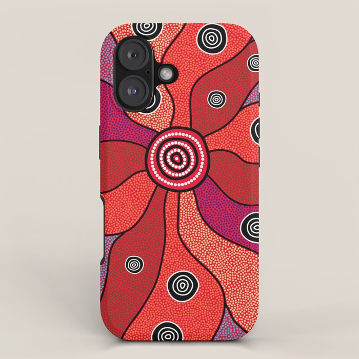 Authentic Aboriginal Art - Central Lands iPhone Case Gallery Image 1