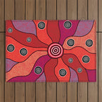 Authentic Aboriginal Art - Central Lands Outdoor Rug Gallery Image 1