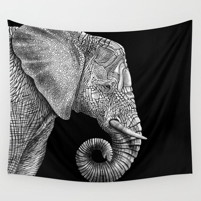 Elephant 2 Wall Tapestry