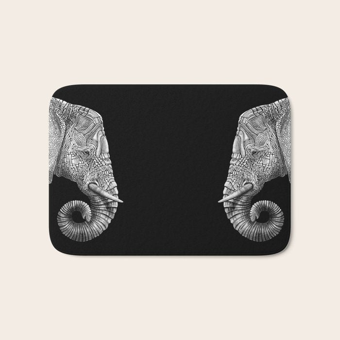 Elephant 2 Bath Mat Gallery Image 1