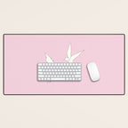 Two Swallows Line Art Desk Mat Gallery Image 1