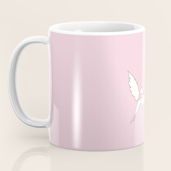 Two Swallows Line Art Coffee Mug Gallery Image 3