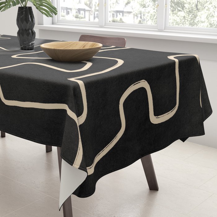 Minimal Abstract Line Art 8 Tablecloth Gallery Image 3