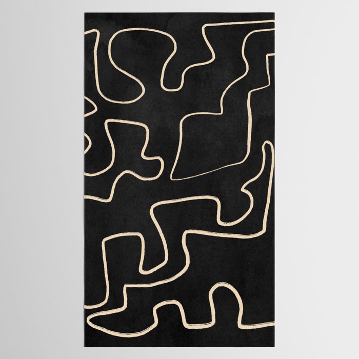 Minimal Abstract Line Art 8 Tablecloth Gallery Image 2