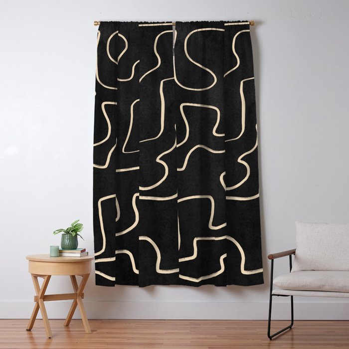 Minimal Abstract Line Art 8 Window Curtain Gallery Image 5