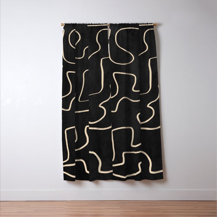 Minimal Abstract Line Art 8 Window Curtain Gallery Image 3