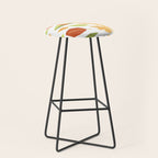 Autumn bird and leaves Stool Gallery Image 1