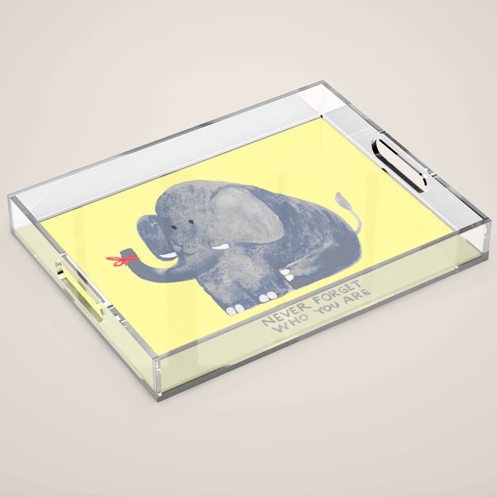 Elephant never forgets Acrylic Tray Gallery Image 1