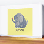Elephant never forgets Wall Mural Gallery Image 2