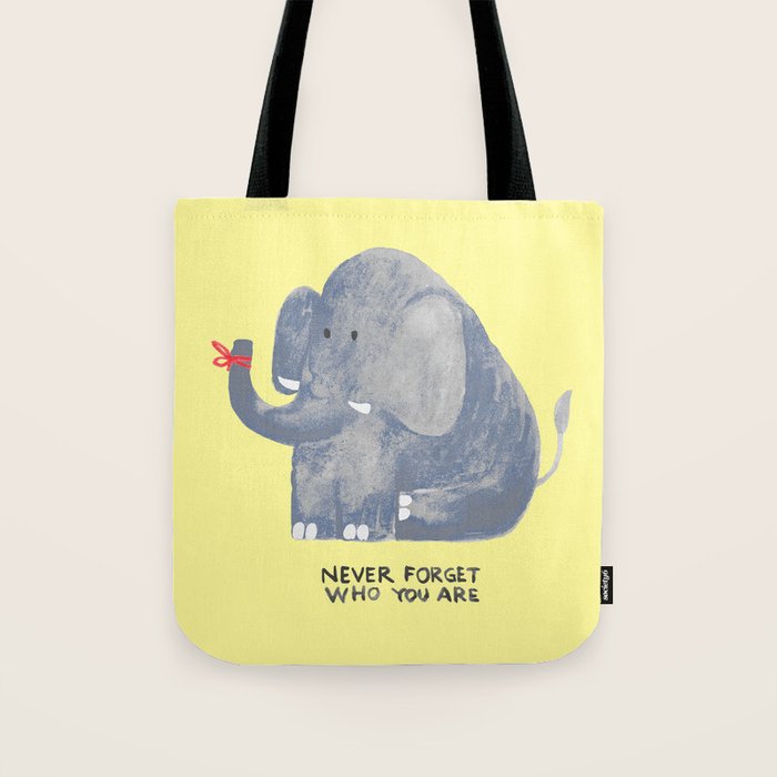 Elephant never forgets Tote Bag Gallery Image 1