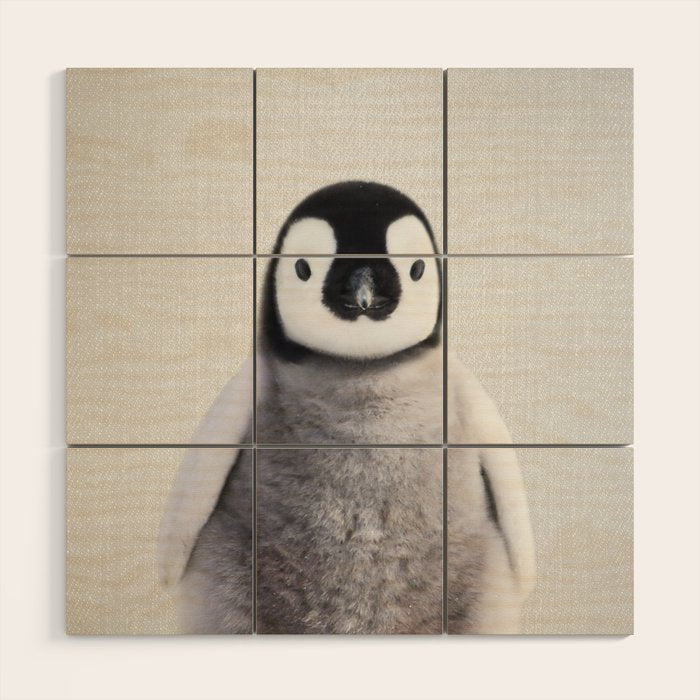 Baby Penguin - Colorful Wood Wall Art Gallery Image 1