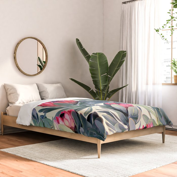 Painted Protea Pattern Comforter Gallery Image 2