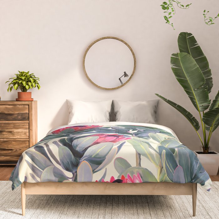 Painted Protea Pattern Comforter Gallery Image 3