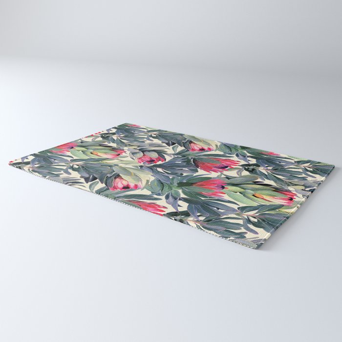 Painted Protea Pattern Rug Gallery Image 3