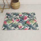 Painted Protea Pattern Rug Gallery Image 1