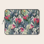 Painted Protea Pattern Laptop Sleeve Gallery Image 1
