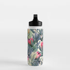 Painted Protea Pattern Water Bottle Gallery Image 3