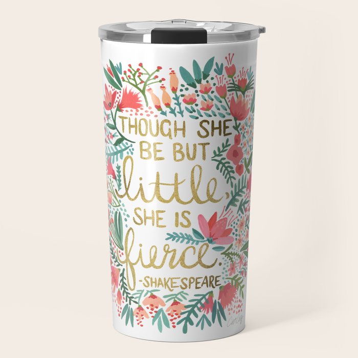 Little & Fierce Travel Mug Gallery Image 1