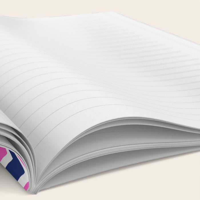 Hot Pink and Navy Blue Chevron Notebook Gallery Image 2