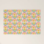 Smiley Rainbow Print Welcome Mat Gallery Image 1