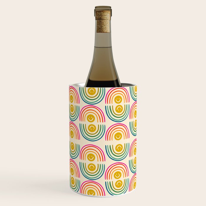 Smiley Rainbow Print Wine Chiller Gallery Image 2