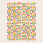 Smiley Rainbow Print Poster Gallery Image 4