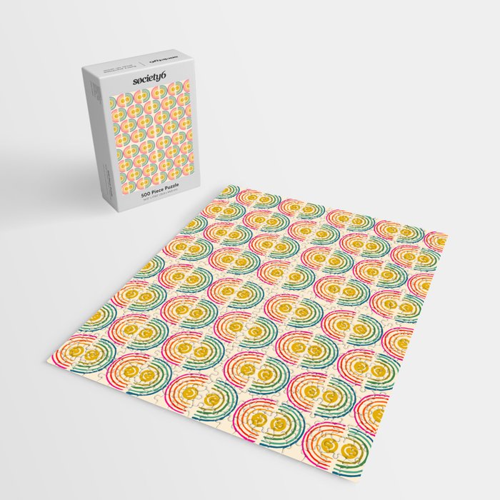 Smiley Rainbow Print Jigsaw Puzzle Gallery Image 2