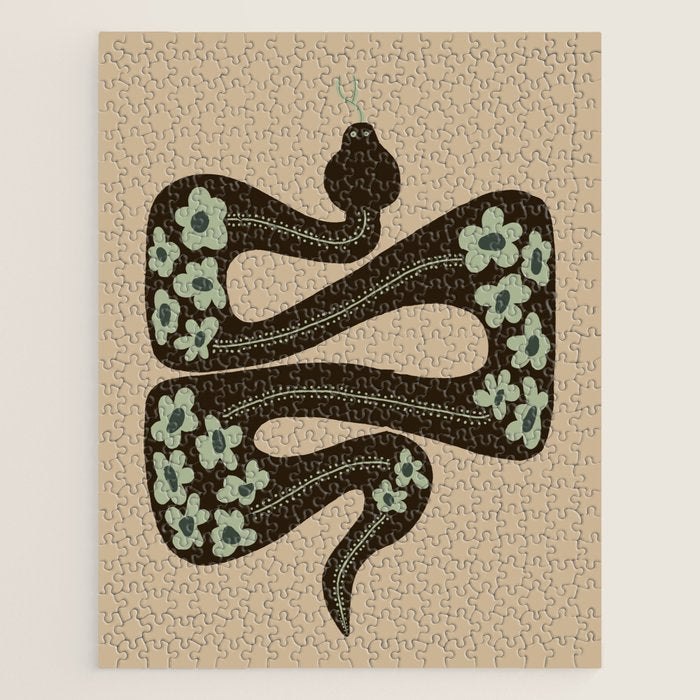wild and free green anaconda  Jigsaw Puzzle Gallery Image 1