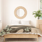 wild and free green anaconda  Duvet Cover Gallery Image 3