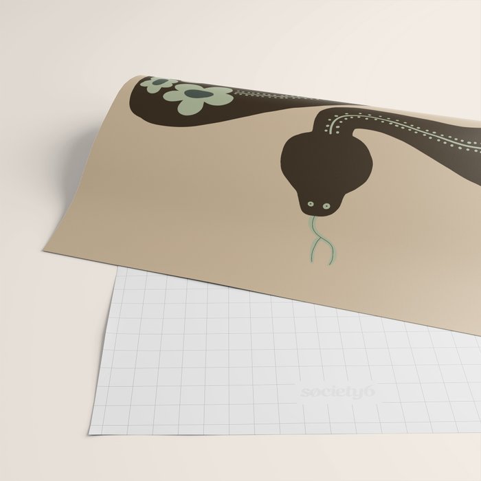 wild and free green anaconda  Wrapping Paper Gallery Image 2