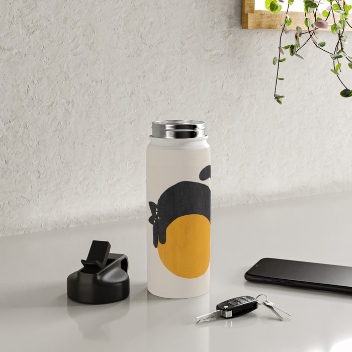 Cat with ball Water Bottle Gallery Image 5