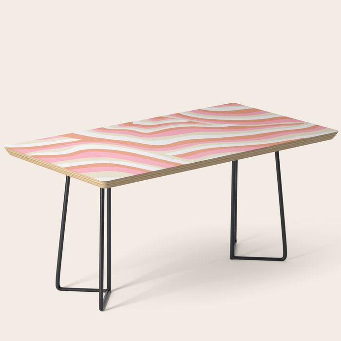 bubblegum pink zebra stripes Coffee Table Gallery Image 1
