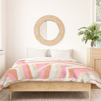 bubblegum pink zebra stripes Duvet Cover Gallery Image 3