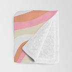 bubblegum pink zebra stripes Throw Blanket Gallery Image 3