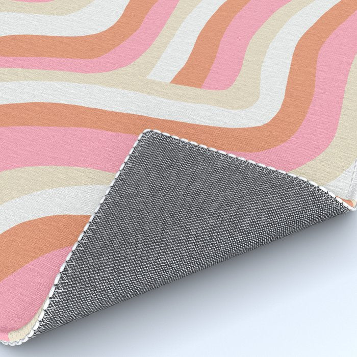 bubblegum pink zebra stripes Rug Gallery Image 4
