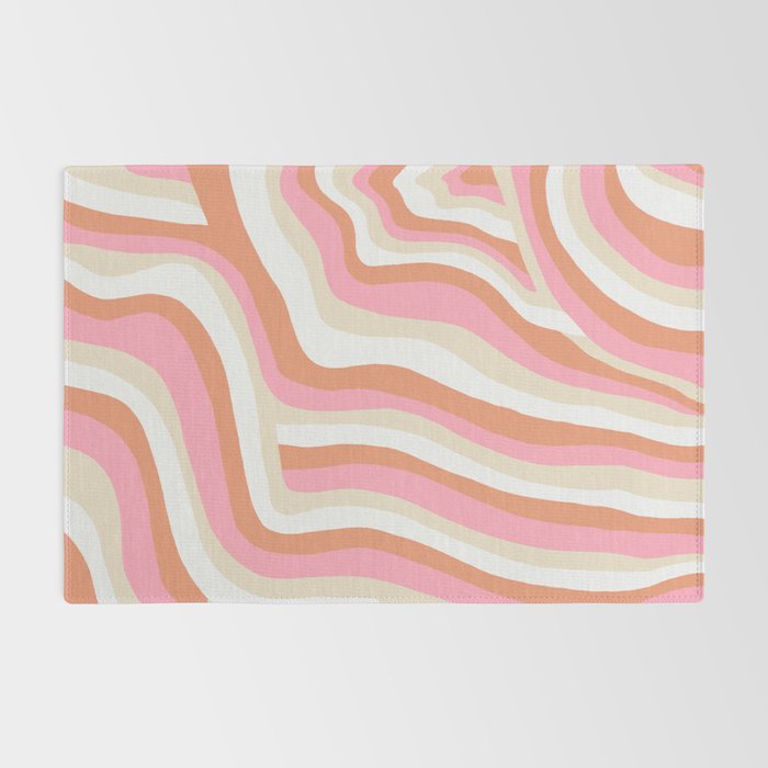 bubblegum pink zebra stripes Rug Gallery Image 2