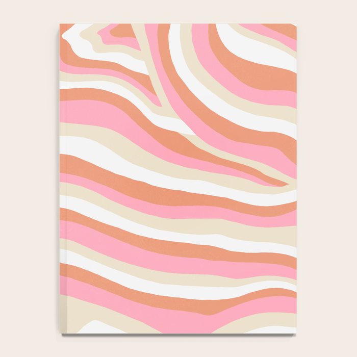 bubblegum pink zebra stripes Notebook Gallery Image 4