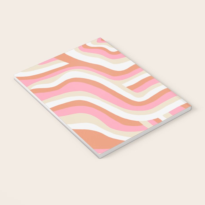 bubblegum pink zebra stripes Notebook Gallery Image 3